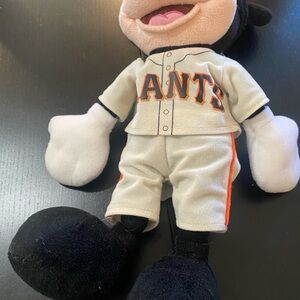 Disney Plush Toy with Black and White Outfit MLB SAN FRANCISCO GIANTS